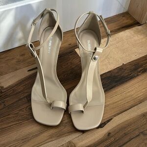 Burberry Ankle-Strap Heeled Sandals